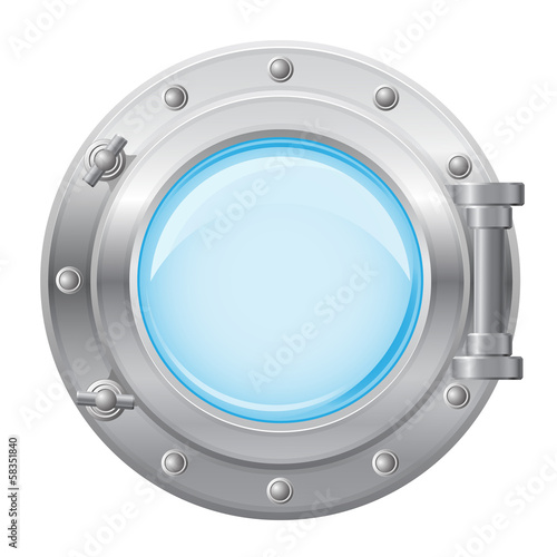 boat porthole vector illustration