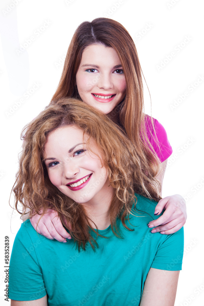 Two young women friends