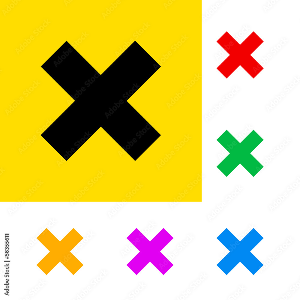 Obraz premium Warning sign.