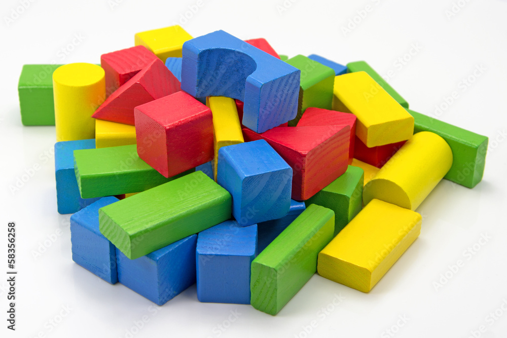 Obraz premium Holzbausteine