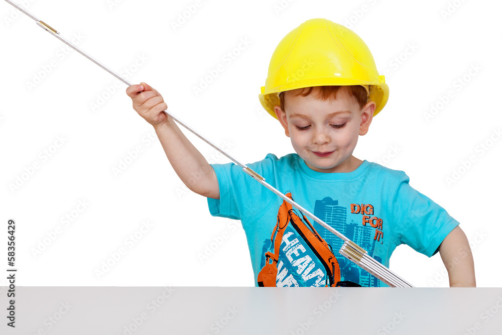 Child with hard hat Child with hard hat