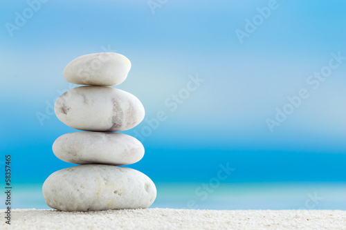 Zen Stones on the beach