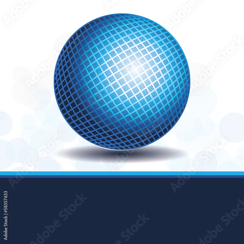 Blue Globe Design Vector