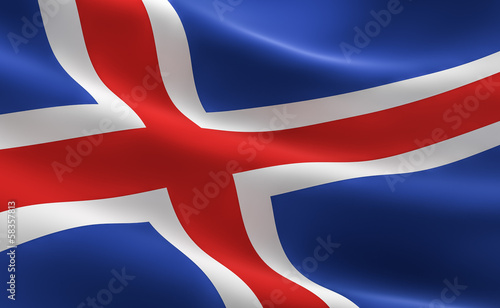 Tablou pe pânză Icelandic flag