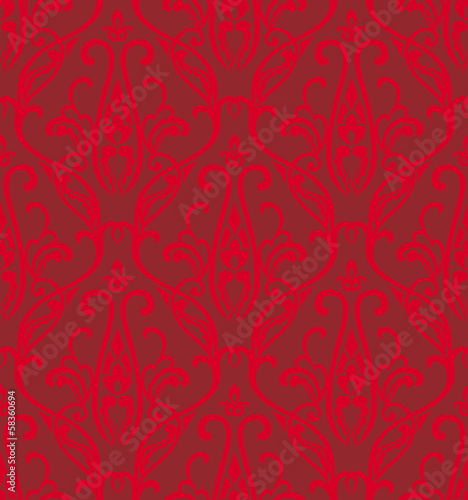 Damask seamless vector pattern