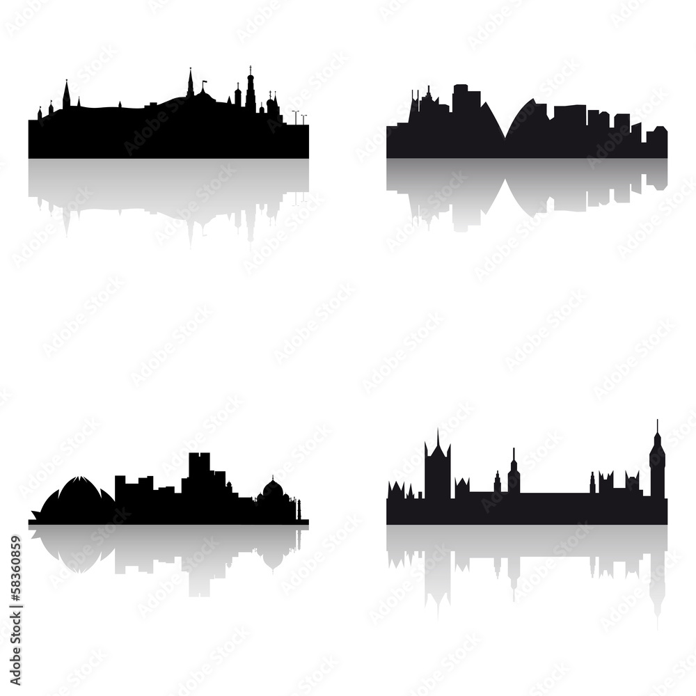 Buildings silhouettes Buildings silhouettes