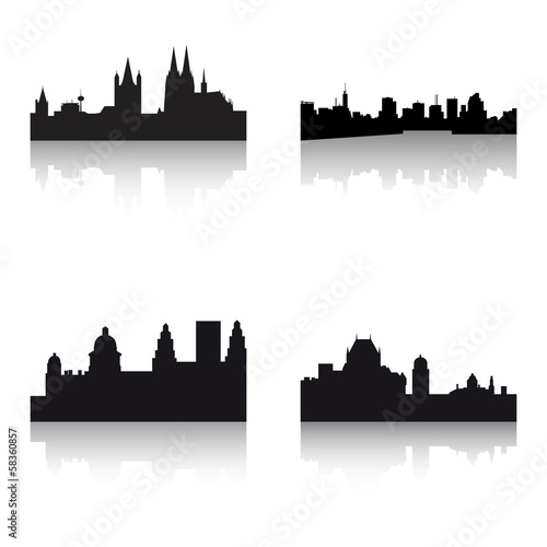 Buildings silhouettes