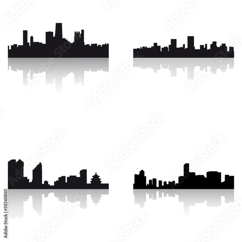 Buildings silhouettes