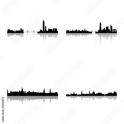 Buildings silhouettes