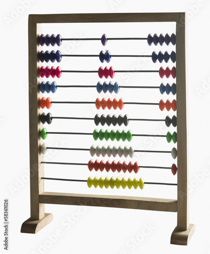 Close-up of an abacus