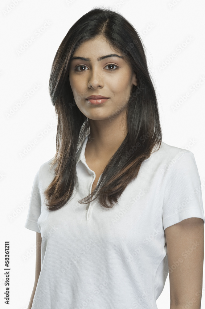 Portrait of a woman smiling Portrait of a woman smiling