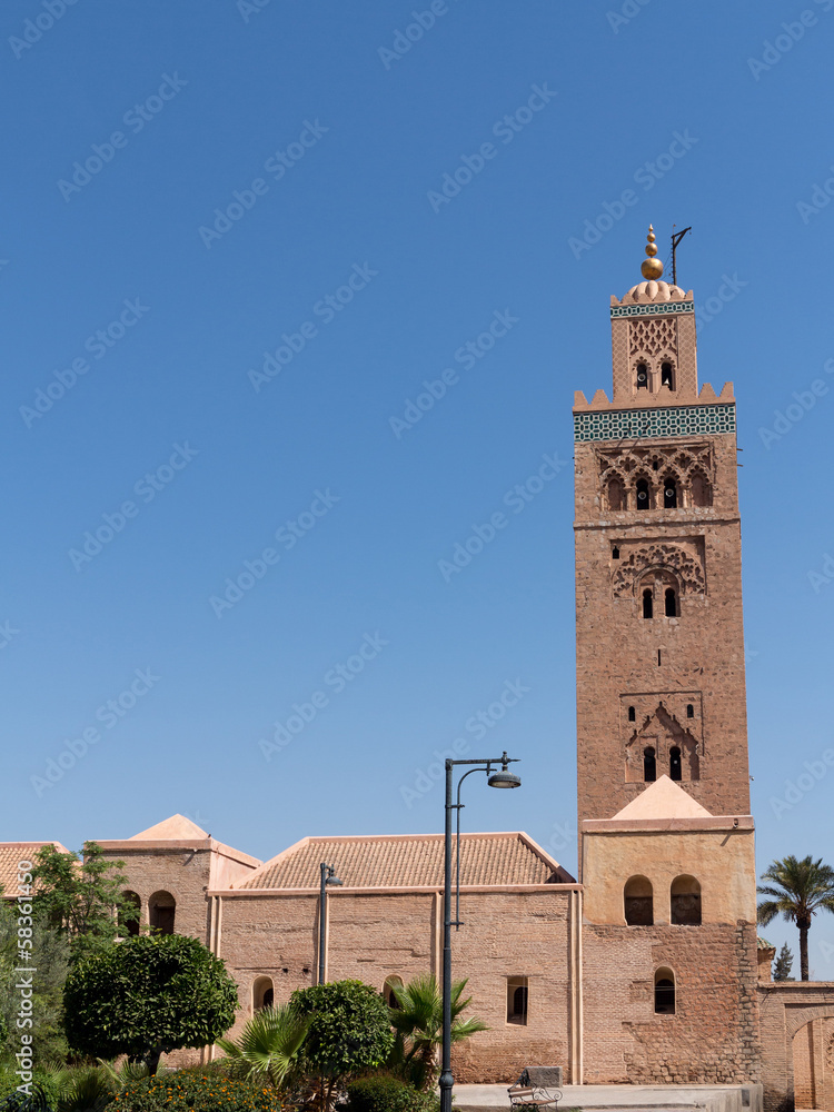 Fototapeta premium Marrakech Koutoubia Mosque and tower