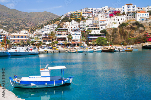 Aghia Galini fishing port south Crete.