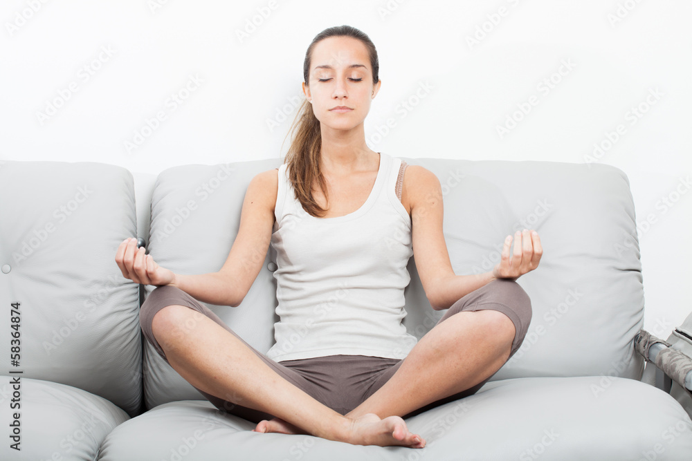 Yoga meditation at home