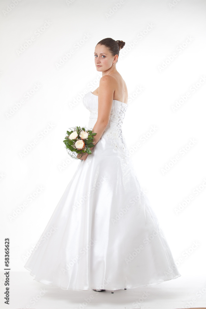 Bride with bouquet