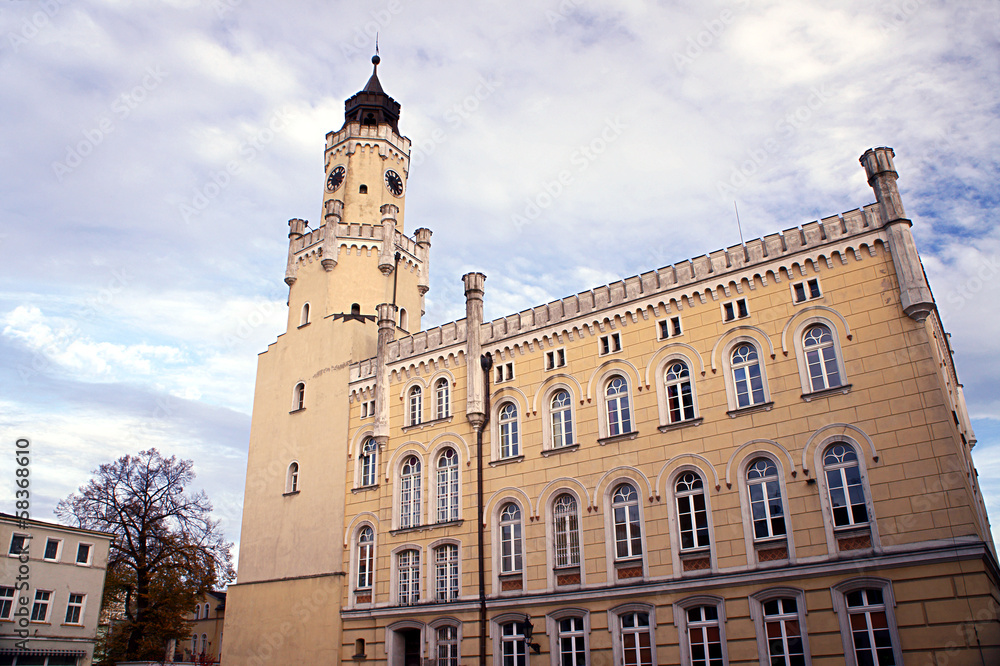 City Hall in Wschowa, Poland.