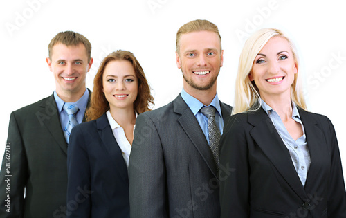 Group of business people is...