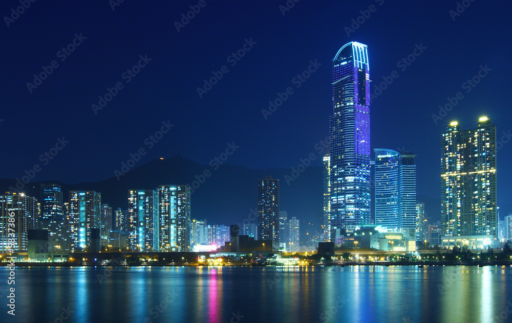 Hong Kong city at night Hong Kong city at night