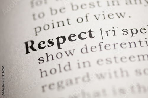 Canvas Print Respect
