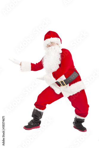 Happy Christmas Santa Claus dancing