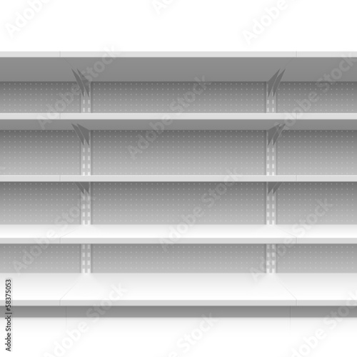 Supermarket shelves