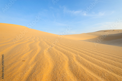 Sand Pattern Textured on Sand Dune