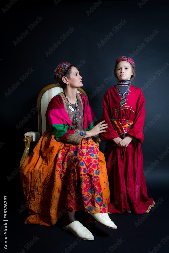 En costume Afghan