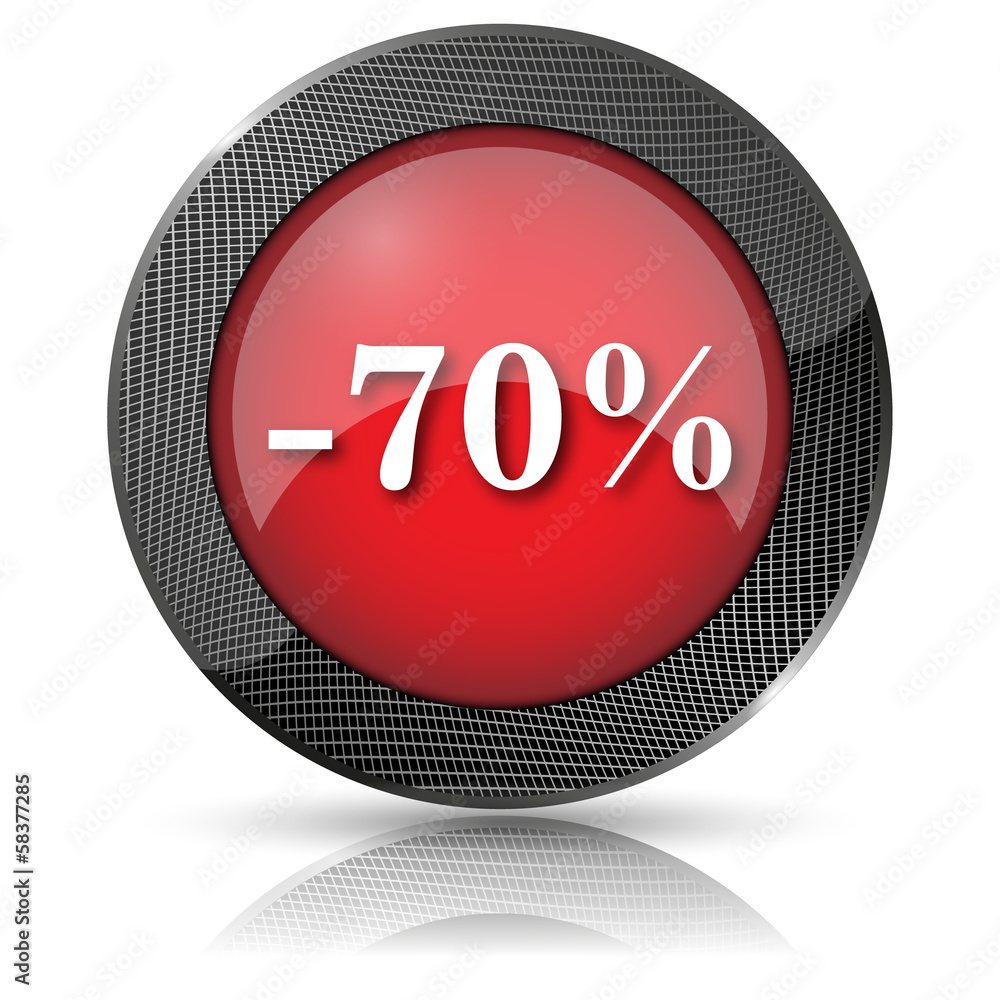70 percent discount icon