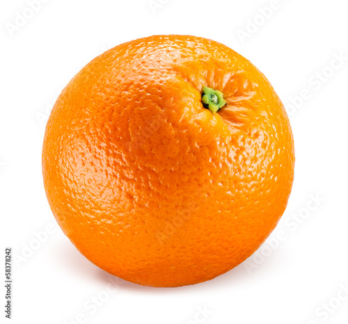 Orange fruit isolated on white background