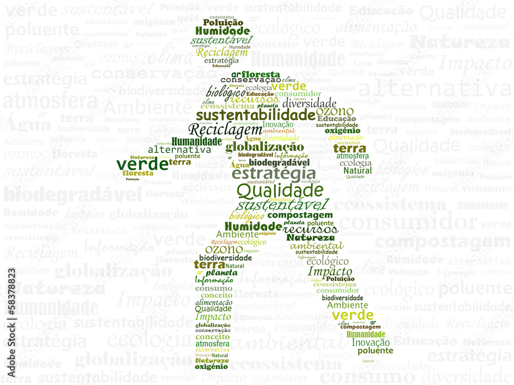 Naklejka premium Ecologia