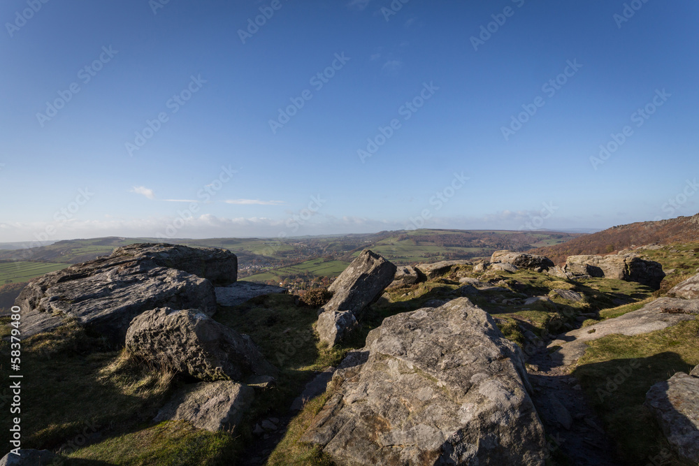 Baslow Edge Peak District Rock