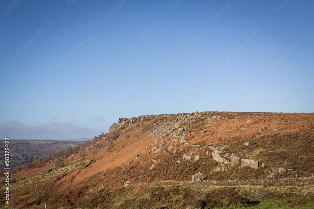 Baslow Edge Peak District Rock