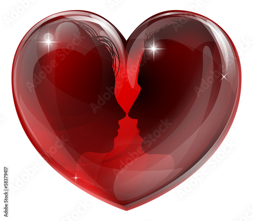 Man and woman in love