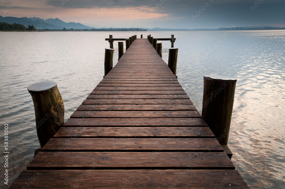 Fototapeta premium Steg am See