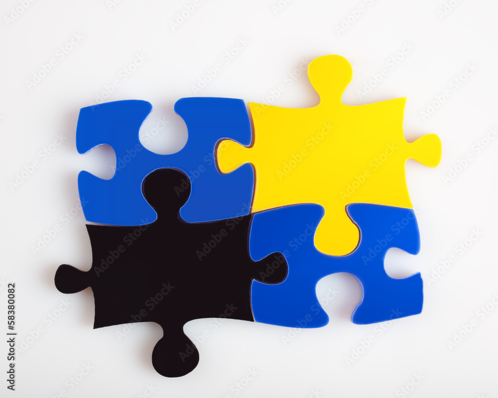 Obraz premium Puzzle picture background