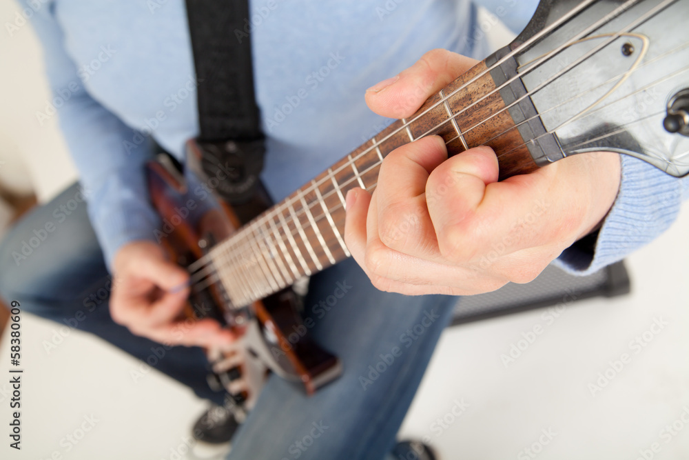 Fototapeta premium guitar player playing