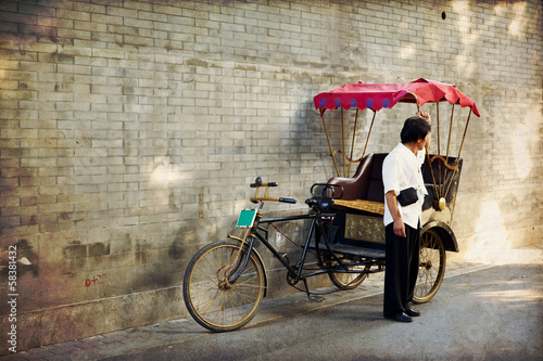 Typical Asian rickshaw