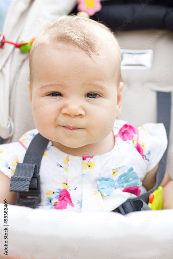 Fototapeta premium cute baby girl