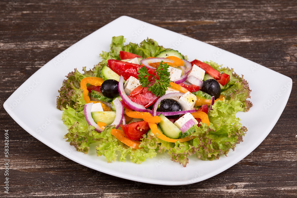 Fresh vegetable greek salad Fresh vegetable greek salad