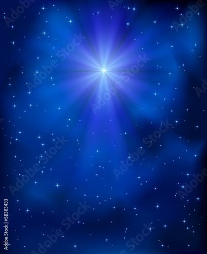 Christmas star in the sky