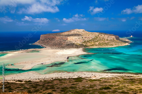 amazing beach Balos in Crete