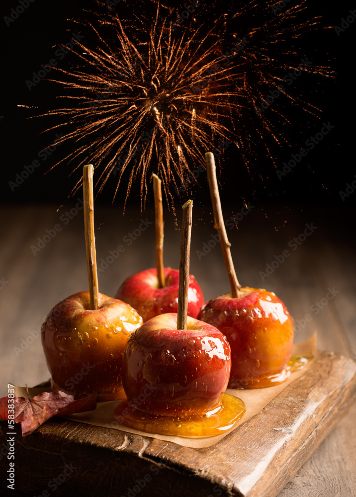 Fototapeta premium Toffee Apples Group
