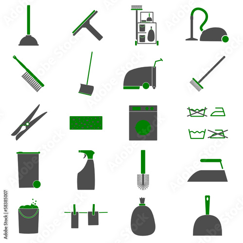 Icon Set Reinigung