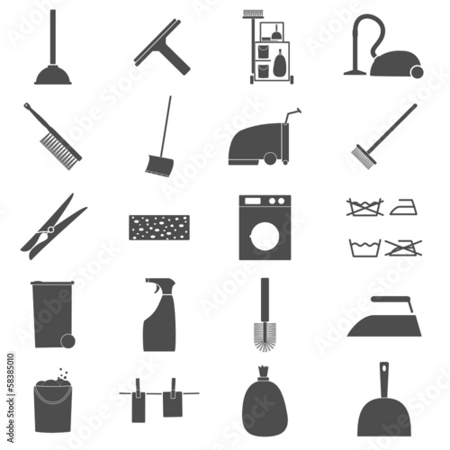 Icon Set Reinigung