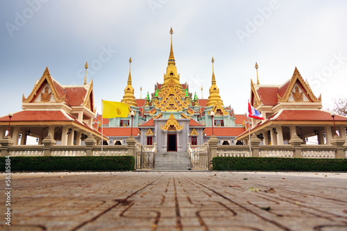 Wat Tang Sai. Beautiful temple on the top of Thongchai mountain, © noomhh
