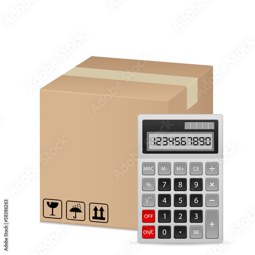 box and calculator
