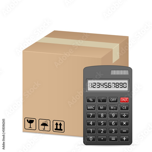 box and calculator