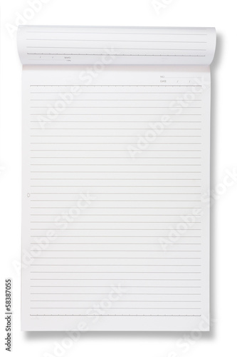 Plakat notebook paper background