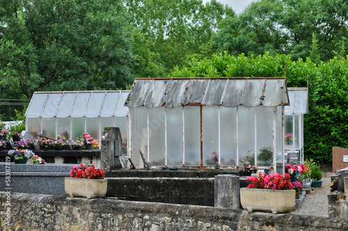 France, cemetery of Saint Vincent le Paluel in Perigord photo