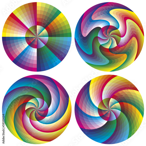 Vector Color Chart Set in 216 colors